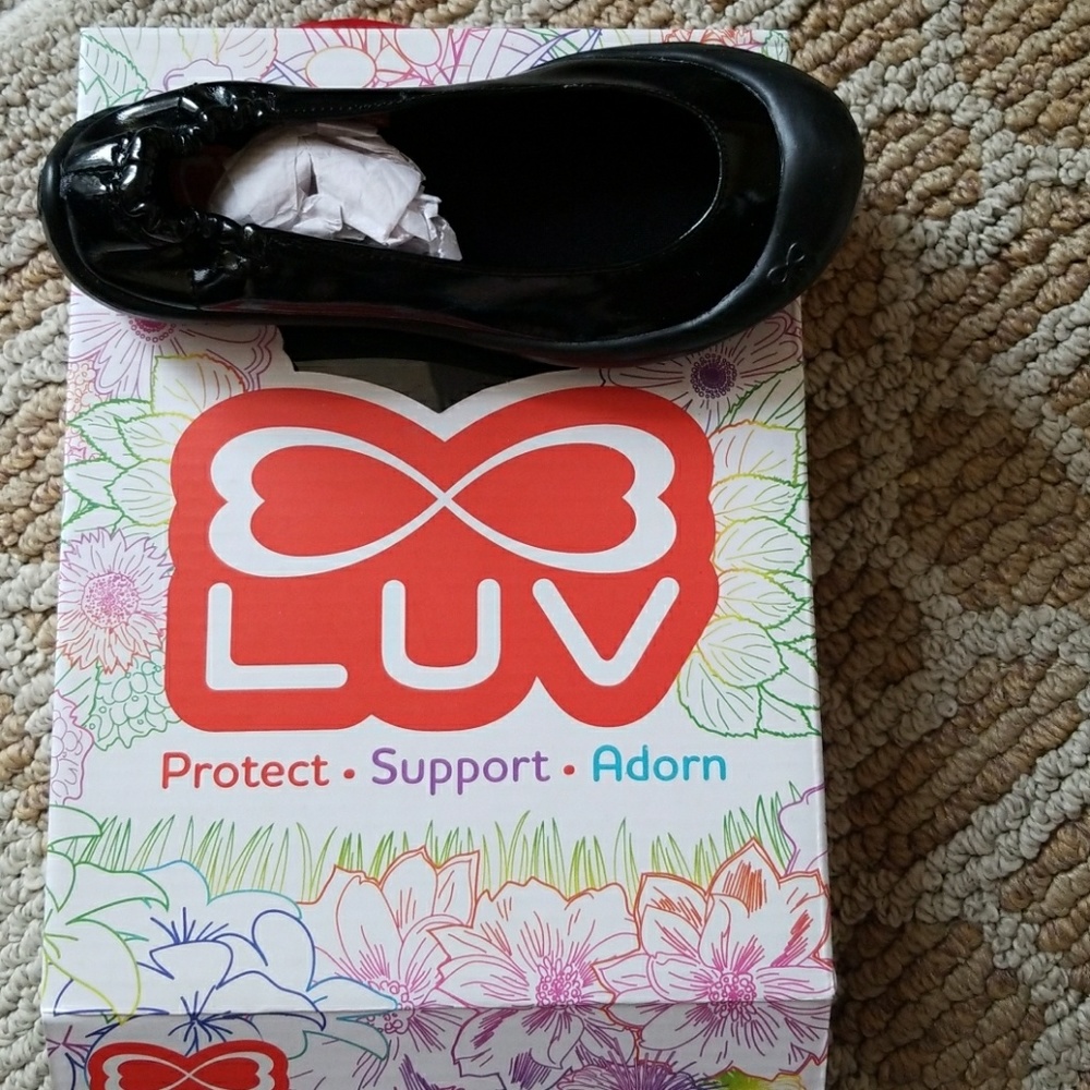 Luv ballerina patent shoes